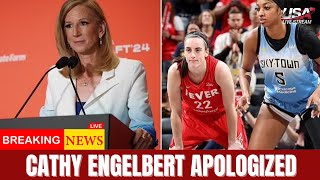 Cathy Engelbert apologized for failing to condemn abusive Caitlin Clark and Angel Reese fans [upl. by Nahgeam520]