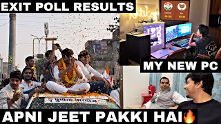 MLA ELECTION RESULTS 🔥 EXIT POLL MAI APAN JEET RAHE HAIN 🚨 MY NEW PC 💰 [upl. by Ennavoj]