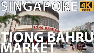 🇸🇬 Tiong Bahru Market Singapore Walking Tour 4K 30fps [upl. by Bidget]