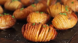 Hasselback Potatoes Recipe  How Tasty Channel [upl. by Nelav]