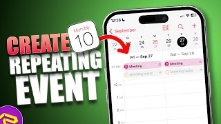 How to Create a RecurringRepeating Calendar Event on iPhone  Make Repeating Events in iOS 18 [upl. by Alin]