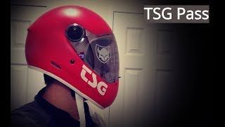 My First Full Face Helmet  TSG Pass [upl. by Aicetal992]