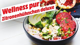 Bunt knackig gesund Wellness Salat mit Zitronenhühnchen• KochMit [upl. by Connors]