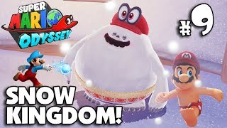 SNOWMAN RACE in the SNOW KINGDOM Super Mario Odyssey 9 [upl. by Cappello125]