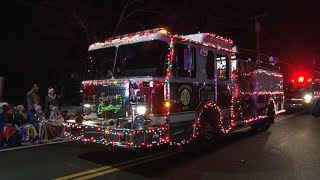 2018 Center MorichesNY Fire Department Holiday Parade of Lights 12818 [upl. by Hgiel]