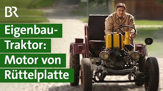 DDR Zeitzeugnis Oldtimer Traktor mit LKWTeilen Kleindieselmotor selbst gebaut  Unser Land  BR [upl. by Gerome]