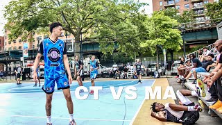 Epic Showdown Elite HS Battle Connecticut vs Massachusetts at Dyckman [upl. by Mick]