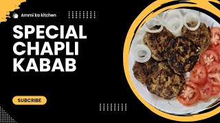 How to make Special Chapli Kabab by Ammi ka Kitchen [upl. by Arola]