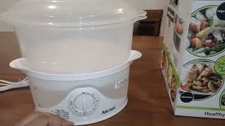 Aroma Housewares 6Qt 2Tier Food Steamer Quick Review [upl. by Nefen]