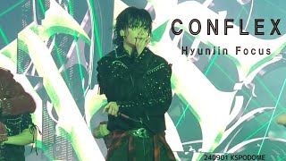 『 CONFLEX 』Hyunjin Focus straykids world tour concert domin ATE SEOUL KSPODOME [upl. by Notlit]