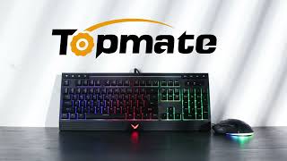 Topmate KM11 Rainbow Backlit Gaming Keyboard and Mouse Combo [upl. by Zink]