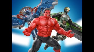 Hasbro Marvel Legends Captain America Brave New World Captain America Falcon amp Red Hulk Figures [upl. by Gertie748]