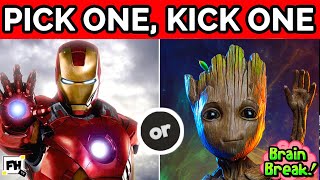 Pick One Kick One  Marvel Superhero Brain Break Games  GoNoodle Inspired [upl. by Atnoed1]