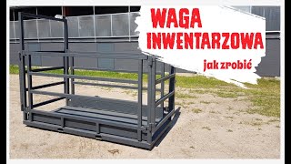 Waga inwentarzowa do ważenia bydławeighing scale hommade DIY [upl. by Weingartner531]