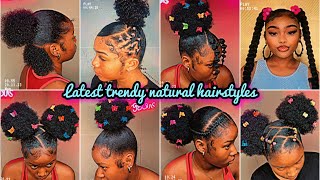 💅🏼💦New Slayed 4c Natural hairstyles for black girlies🎀  𝐏𝐢𝐧𝐭𝐞𝐫𝐞𝐬𝐭 inspired 💖 [upl. by Pepita815]