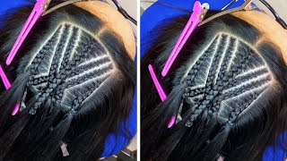 TRENZAS AFRICANAS  PASO A PASO  hairbraids [upl. by Einnep550]