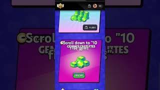 How to claim 10 free gems each Brawl Stars Season  fy fyp foryou foryoupage brawlstars [upl. by Yelsek224]