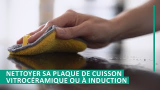 Comment nettoyer sa plaque de cuisson vitrocéramique ou à induction   Stanhome [upl. by Petie]