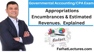 Governmental Budgeting Appropriations Encumbrances CPA Exam BAR [upl. by Marin]