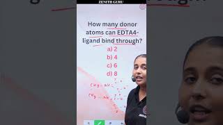 How Many Donor Atom Can EDTA Ligand Bind Through  Rapid Chemistry 135  Class12  By Nikki Mam [upl. by Naerol]