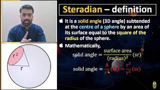 What is a Steradian Steradians in one whole sphere [upl. by Ahcsap]