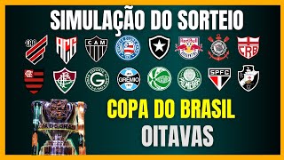 COPA DO BRASIL  SIMULAÇÃO DO SORTEIO DAS OITAVAS [upl. by Bruis894]