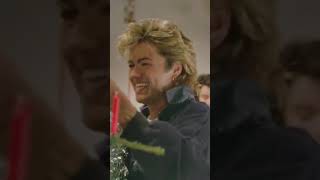 New behindthescenes footage from the LastChristmas official video shoot WhamOfficial georgemichael [upl. by Aseyt]