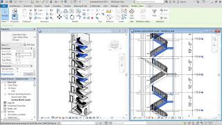 Revit Tutorial  Multistory stairs [upl. by Leiuqeze]