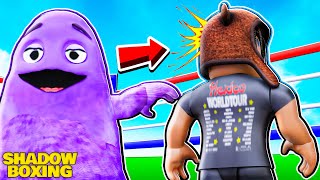 GRIMACE In ROBLOX SHADOW BOXING VOICE CHAT [upl. by Farnham974]