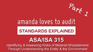 WHY do auditors need to UNDERSTAND their clients ISAASA 315 explained part 1 [upl. by Sivrat]