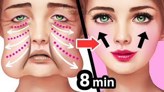 AntiAging Face Massage For Younger Glowing Skin Sagging Jowls Cheeks Eye Bags Double Chin [upl. by Pris]