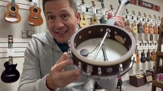 Gold Tone Open Back Electric Banjolele DemoReview at Aloha City Ukes [upl. by Aileduab]