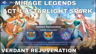 MIRAGE LEGENDS  ACT 14 STARLIGHT SPARK  VERDANT REJUVENATION ► MOBILE LEGENDS ADVENTURE [upl. by Ileana]