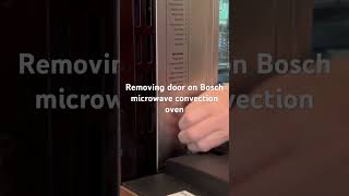 Removing door on Bosch microwave convection oven for cleaning [upl. by Lorita]