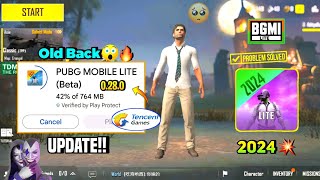 😱Pubg Lite 0280😨 New Update Problem Fix 2024  Pubg Mobile Lite Old is Back 0280 Update 2024 🔥 [upl. by Valiant46]