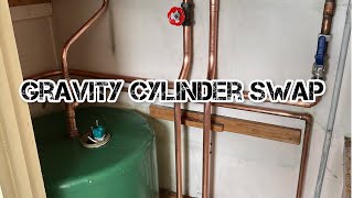 How to swap a leaking cylinder in an airing cupboard with dan dan apprentice man [upl. by Prosper43]