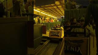 Phoenix at Knoebels Best Wooden Coaster 2024 🎢  HalloFun Nights [upl. by Heidy]