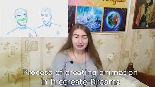 Creating animation in Procreate Dreams  Art Vlog [upl. by Sydney]