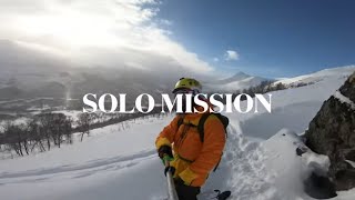 Solo Telemark Mission in Tamokdalen  Powder skiing at its best  🙏❄️🗻 [upl. by Gilbert]