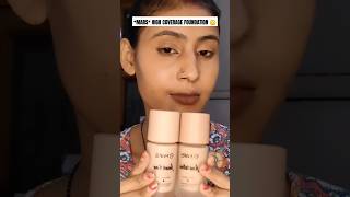 MARS HIGH COVERAGE FOUNDATION 😳REVIEW foryou mars marscosmetics makeup review shorts [upl. by Thebazile]