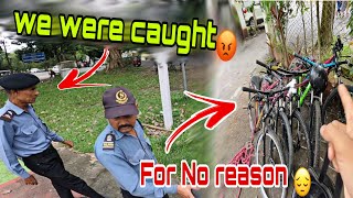 SECURITY GUARD CAUGHT OUR CYCLE 😡  Stunt Show Gone Wrong 😔 [upl. by Luaped]