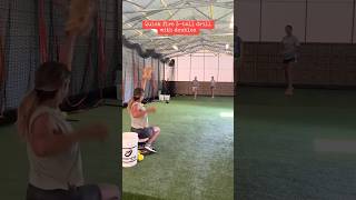 INSANE looking softball drill 🤔🤯 shorts [upl. by Krell704]