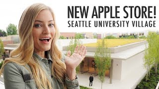 Massive New Apple Store Tour Seattle University Village [upl. by Adnaloy8]