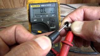 Using a multimeter to check a coax cable [upl. by Lednor]