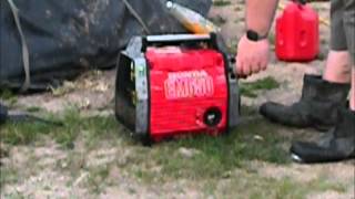 Honda EM650 Generator cold start demo [upl. by Stent]