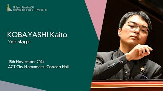 KOBAYASHI Kaito  Second Stage the 12th Hamamatsu International Piano Competition [upl. by Aneeb]