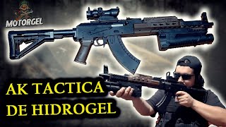 AK 47  Tactica con doble cargador y blowback Review unboxing prueba Gel blasters [upl. by Elatsyrk]