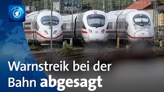 Warnstreik bei der Bahn abgesagt – EVG und Bahn einigen sich auf Vergleich [upl. by Ennaylil]