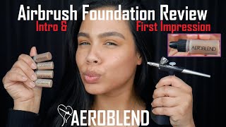 AeroBlend Airbrush Foundation Intro amp First Impression  IHeartAirbrush [upl. by Ahsinev]