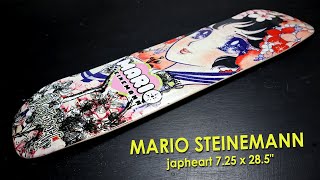 MARIO STEINEMANN japlove 725 x 285quot freestyle skateboard deck [upl. by Pena]